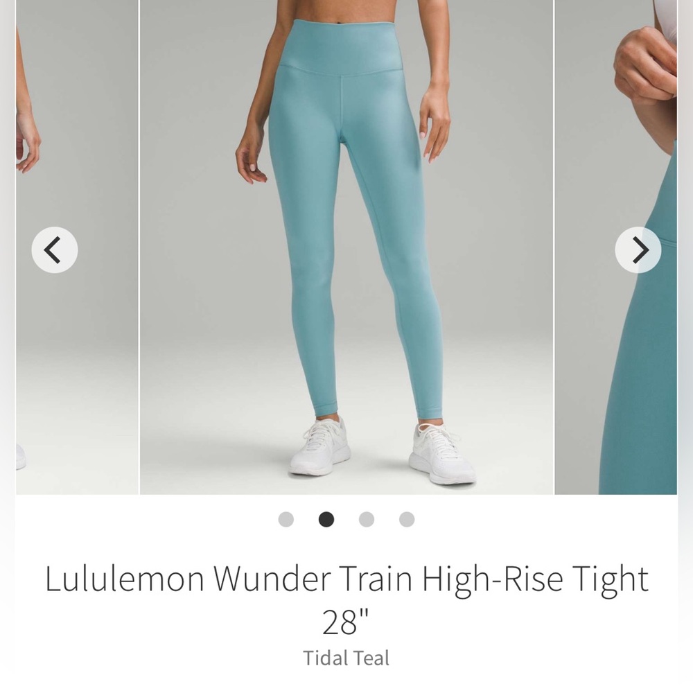 Lululemon Wunder Train High-Rise Tight 28" in Tidal Teal